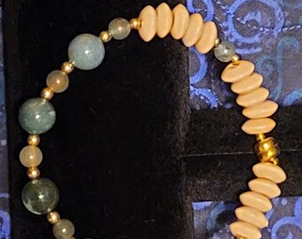 Natural Agate Beaded Bracelet/Anklet