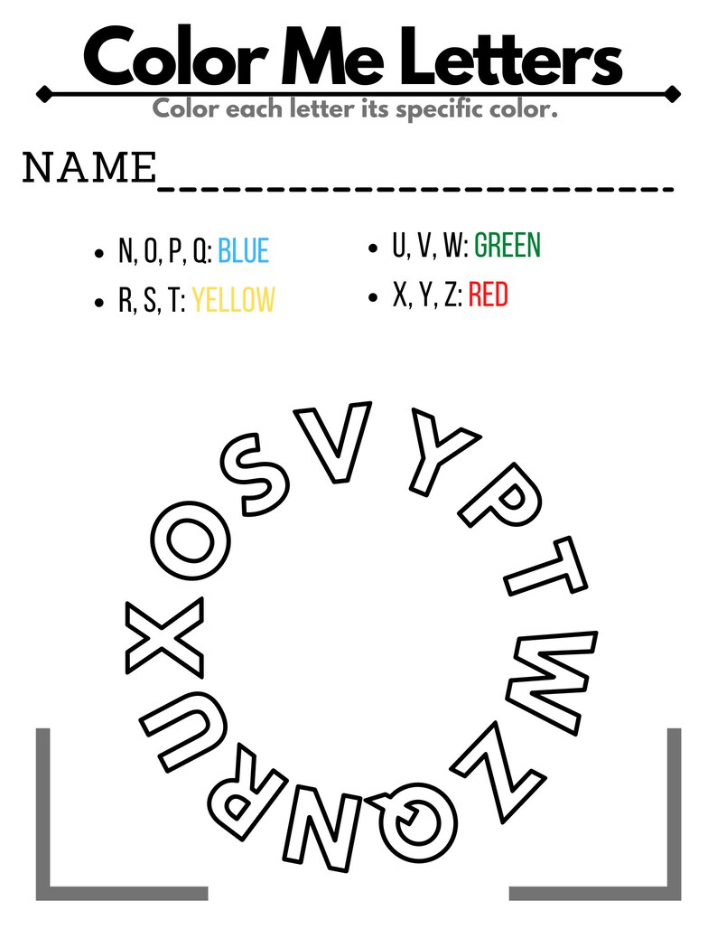 Colorme Worksheets - Etsy