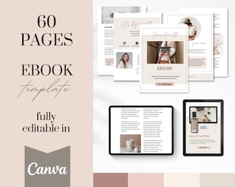 Ebook Template Canva | Coaching Workbook Template | Lead Magnet for coaches, course creators, bloggers and small business entrepreneurs