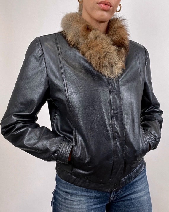 Vintage Wilsons Leather Motorcycle Racing Bomber Jacket With  