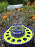 Bee Waterer Ring & Base Combo Without Jar | Fits Poultry or Mason Jar | Safe Bee Feeder Insert | Pollinator Garden Supply | Beekeeping Tool