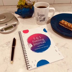 5 & 1 Fueling Journal Compatible with OPTAVIA® Optimal Weight Plan, Skinny Box and Medifast