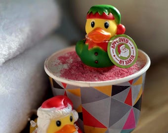 Christmas Duck Cups Christmas bath bomb quirky gift bath bombs for kids