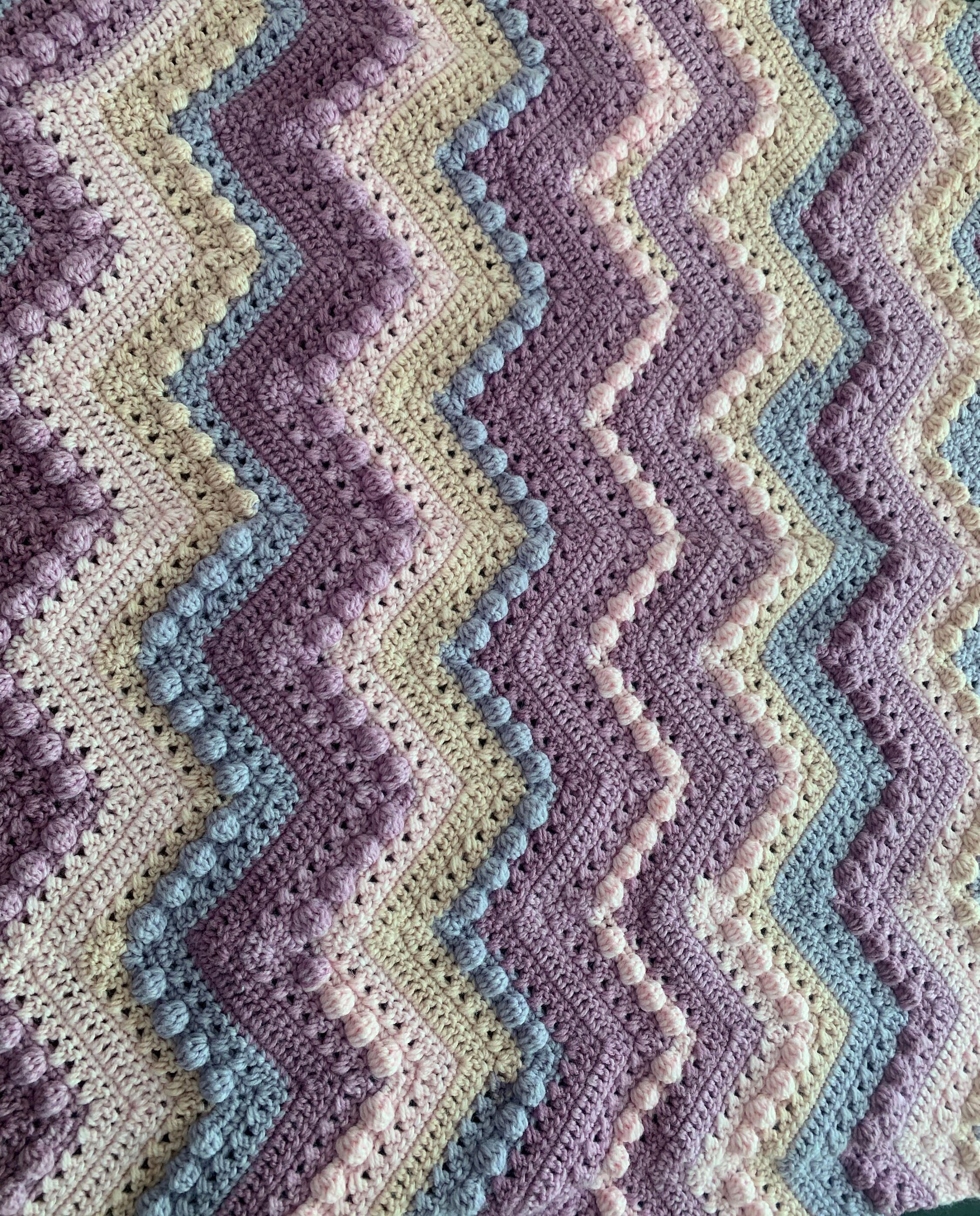 Crochet Chevron Hugs and Kisses Crochet Baby Blanket Etsy Canada