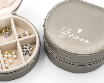 Custom Jewelry Box, Travel Jewelry Box, Personalized Gifts for her, Bridesmaids Gift, Jewelry Case, Travel Jewelry Organizer, Bridal Favors