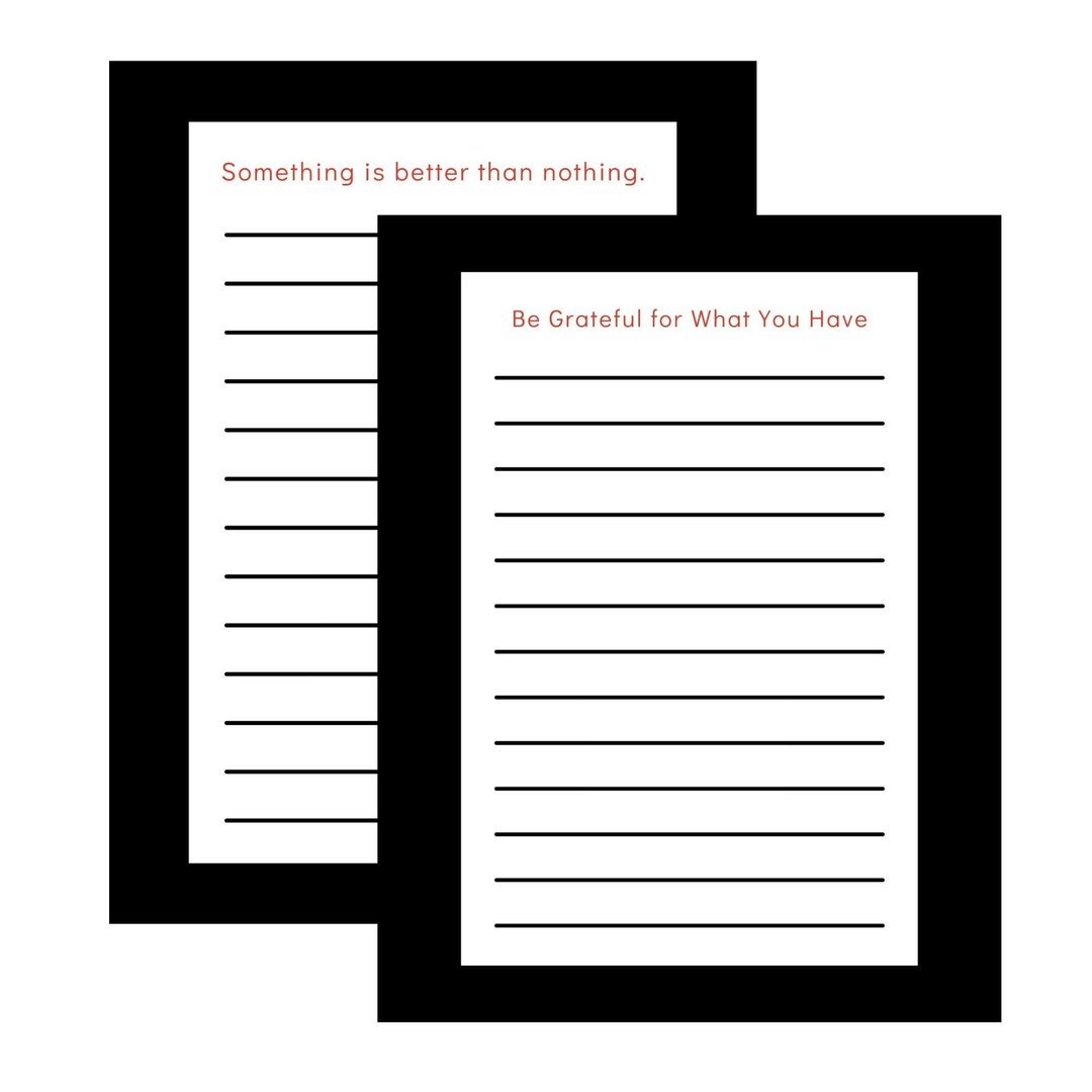 Printable Stationery Set US Letter Size Paper Instant Etsy