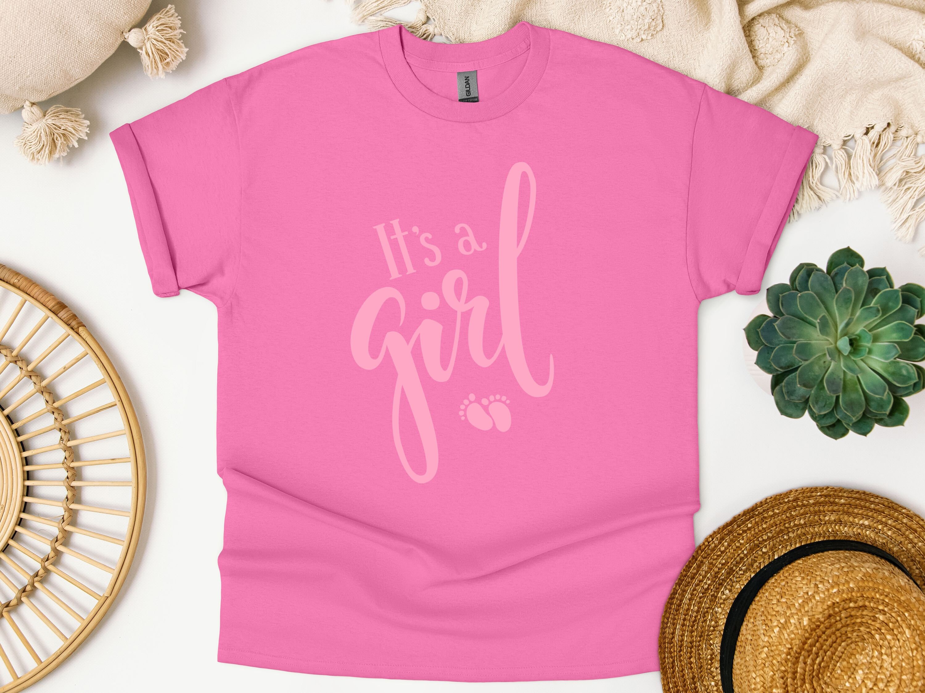 Team Girl T-shirt: Baby Shower Gender Reveal Tee - Etsy