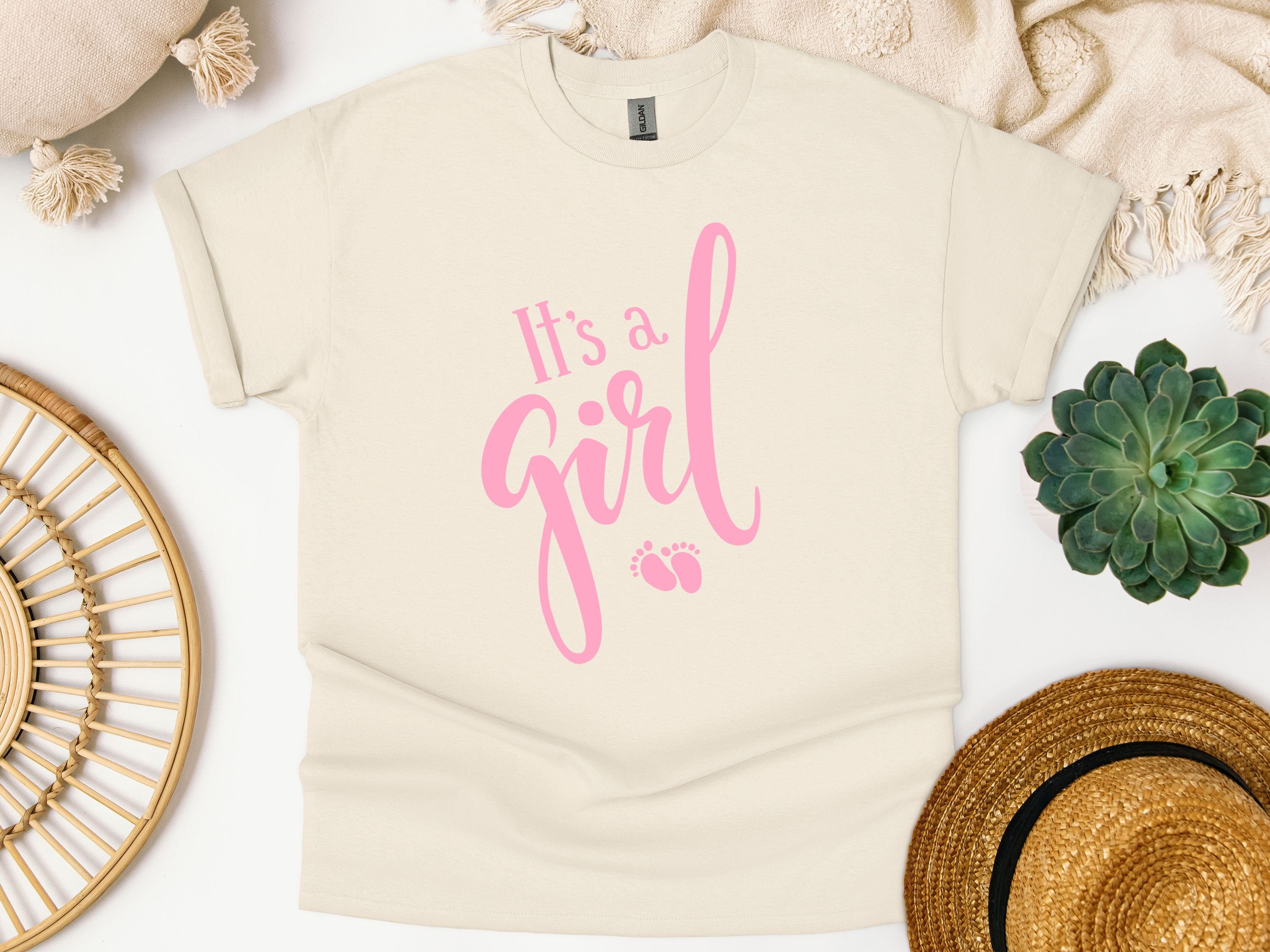 Team Girl T-shirt: Baby Shower Gender Reveal Tee - Etsy