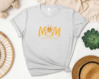 Comfort Colors Mama Shirt, Mom Life Tee, Geschenk zum Muttertag