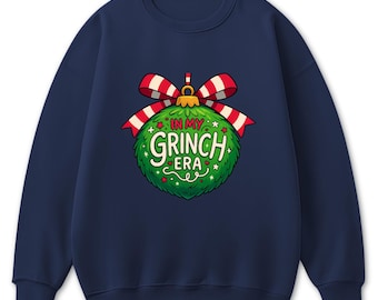 Moletom "Na Minha Era Grinch", Camiseta Estampada Divertida de Natal