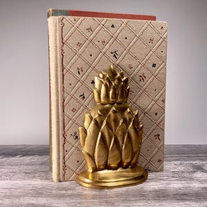 Vintage Brass Pineapple Bookends