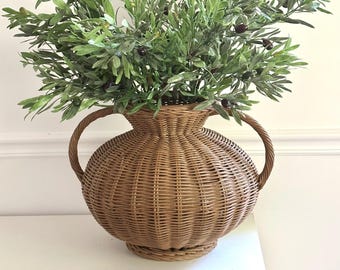 Realistic Faux Olive Stem, Olive Stems for Home Decor, Greenery Stem for Wreath Making or Wedding,