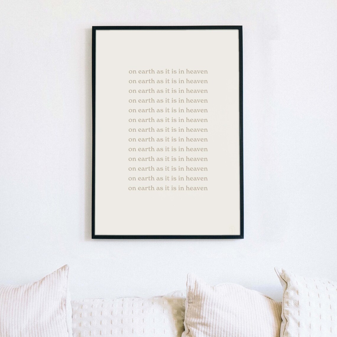 On Earth as It is in Heaven Art Print Digital Download - Etsy