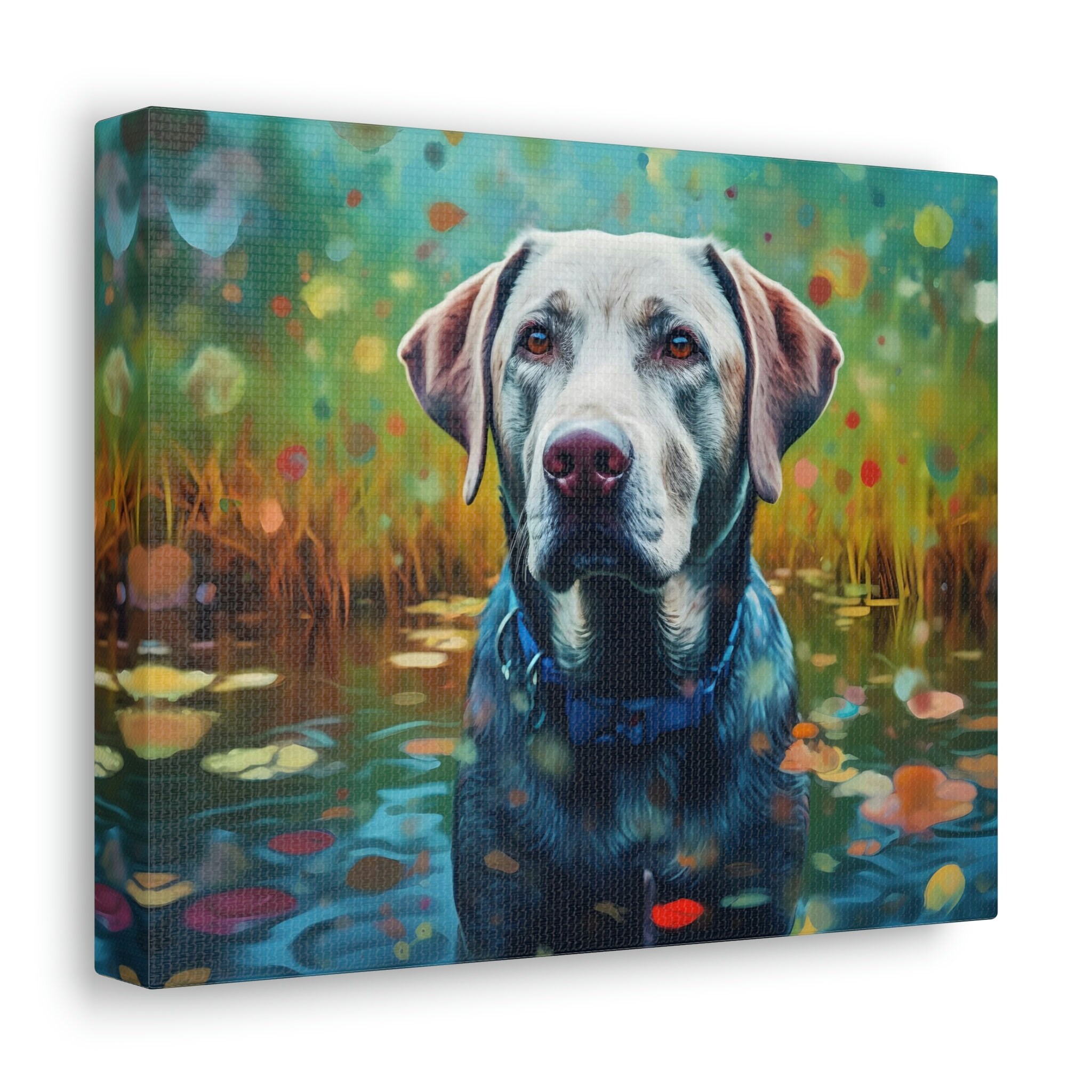 Playful Labrador Retriever Underwater in Nature Wall Art - Etsy