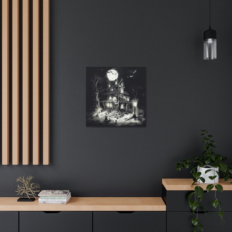 Spooky & Beautiful Haunted House Wall Art Inspired by Etsy