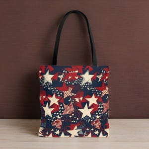 Patriotisk stjärnväska, amerikansk pride, självständighetsdagen-present
