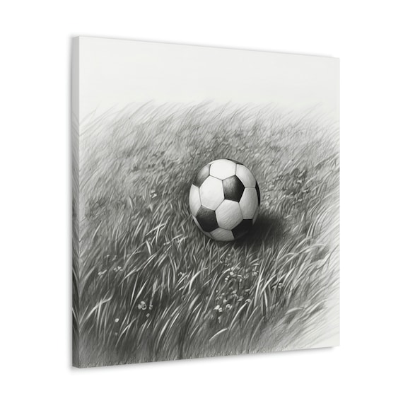 Soccer Football in Goal Net line sketched up Vector Illustrator, EPS 10.  Stock Vector | Adobe Stock