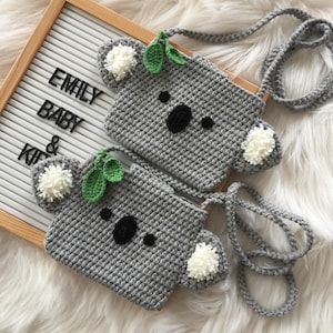 Crochet Kids Bag, Koala Crochet Kids Bag, Cute Crochet Bag, Children&#39;s Bag, Handmade Kids Bag, Gift For Kids, Crochet Accessory