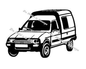 Citroen C15 SVG PNG DXF French Car Laser and Plasma Cutting Files Etsy