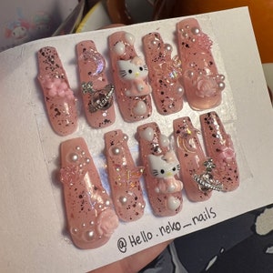 Kitty Vivienne Press On Nail