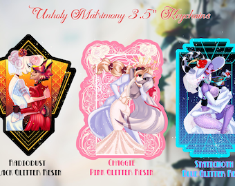 Unholy Matrimony - 3.5" Hazbin Hotel Wedding Keychain [fanmerch]