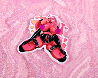 4" Helluva Boss October Themed Stickers [Verosika & Stella]