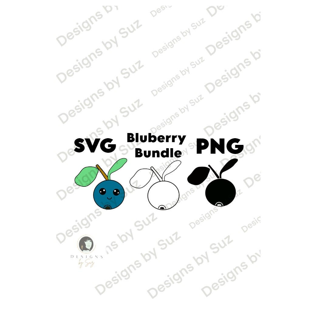 Blueberry Bundle SVG, PNG, Digital File, Alaska Blueberry | Sublimation ...