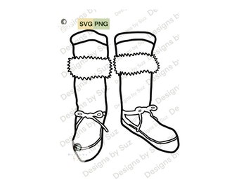 Piluguuk SVG, PNG, Digital File, Alaska Native Mukluk | Sublimation