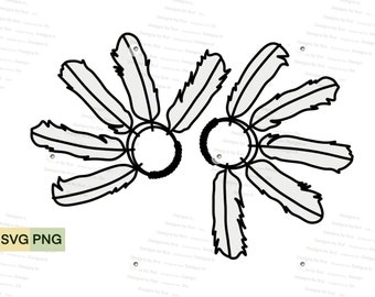 Abanicos de danza masculina SVG, PNG, Archivo digital, Fanático de la danza nativa de Alaska, Arte dibujado a mano / Sublimación
