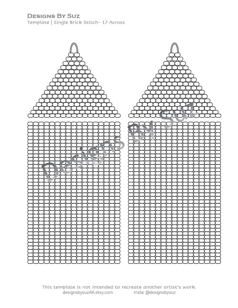 17 Across - Single Brick Stitch, Double and Single Ladder Included ...
