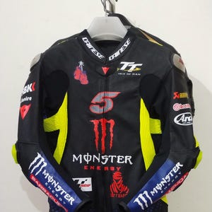 Custom Monster Energy Motorcycle Racing Suit MotoGP Style