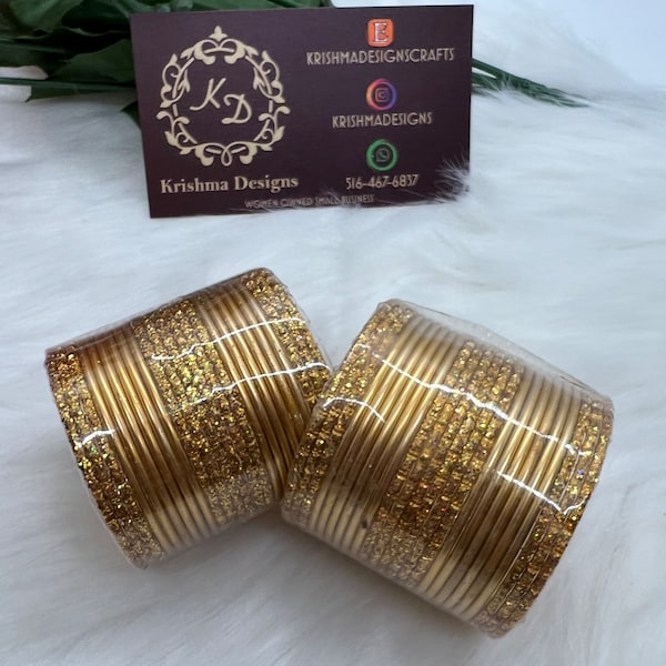 Toddlers,Babies, Kids Vibrant Gold Bangle Set.Traditional Metal Bangle Set. Kids Bangles, Braclet. Size 1.12,1.14,2.0,2.2. Gold.