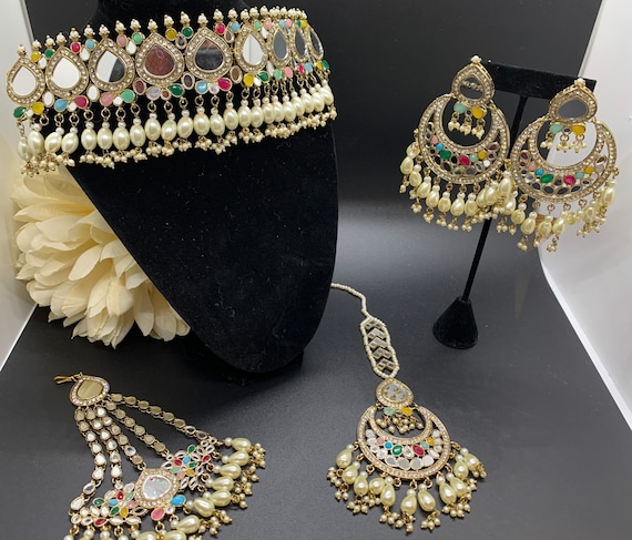 Gaja Jhumka Polki Indian Earrings – Attrangi