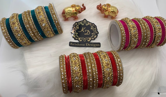 Beautiful Shiny Metallic Bangles Golden Kada Design Bangles