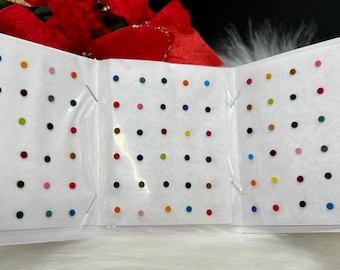 Beautiful High Quality Mini Multi Bindi Booklet| Multi color bindi | total of 120 bindis| Size 3 multi bindi| Bindi for babies & toddlers.