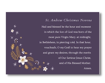St Andrew Novena Printable - Etsy
