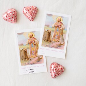 Biglietto di San Valentino cattolico, San Valentino cattolico, Cartoline di San Valentino cattolico, San Valentino cattolico stampabile, Carta di scambio di caramelle cattoliche