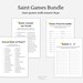 Patron Saint of What?! Printable Game, All Saints Day Game, All Saints ...