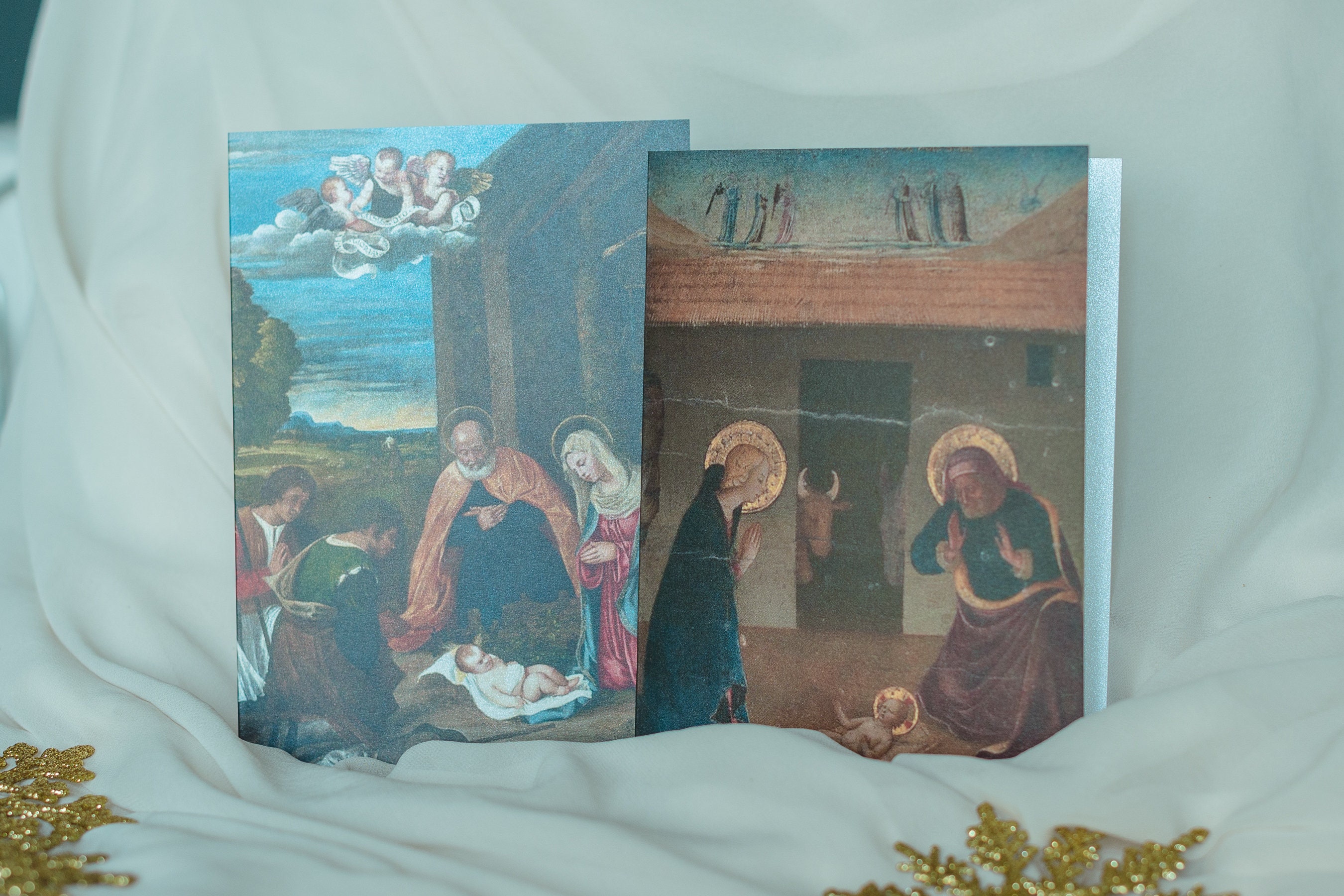 Classical Nativity Scene Christmas Cards, Sacred Art Christmas Cards