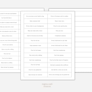 Advent Good Deeds for Children, Printable Advent Sacrifices, Advent Catholic Activity, Advent Printable, PDF