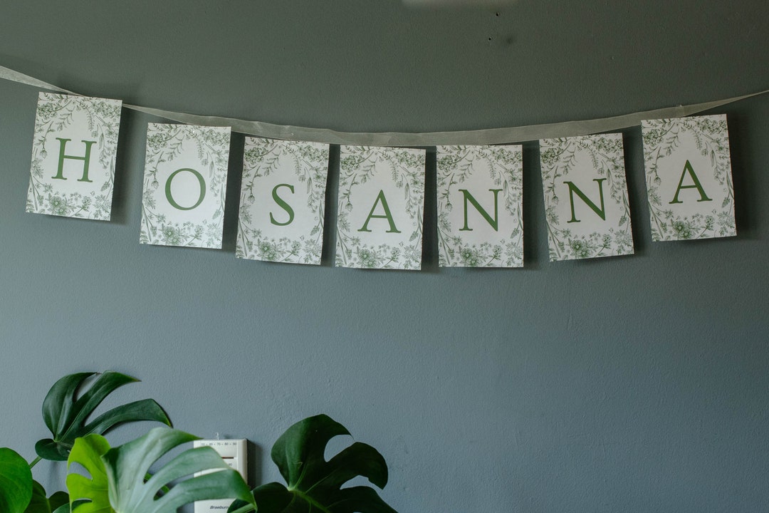 Printable Easter Banner, Hosanna Easter Banner, Easter Decoration