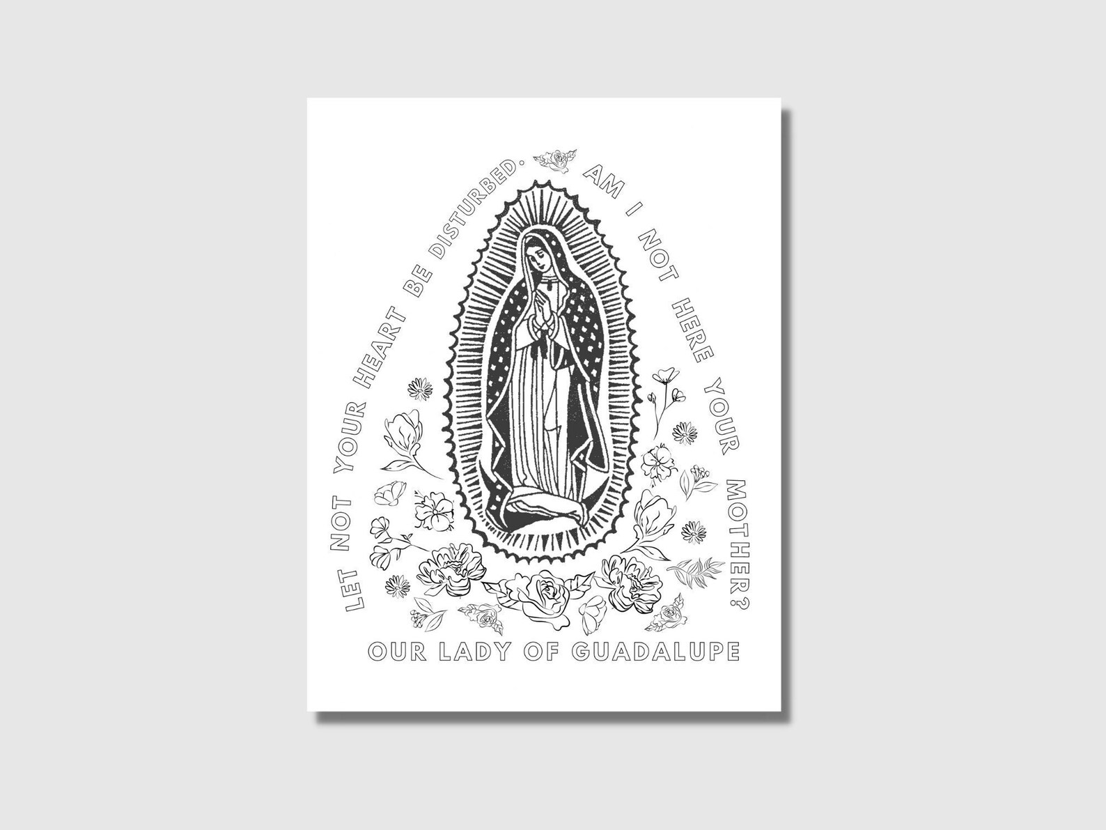 Printable Our Lady of Guadalupe Coloring Page