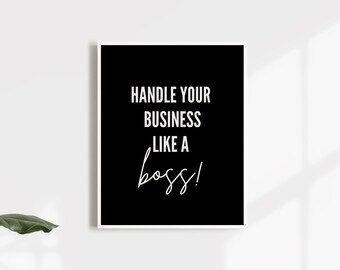 Girl Boss Quote Life Quote Printable Wall Art Minimalist Wall Decor Printable Art Prints Typography Quote Inspirational Wall Art Printable