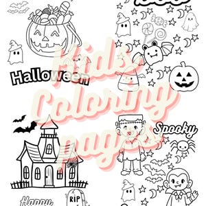 Kids Halloween Coloring Pages