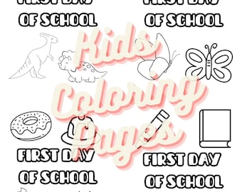 Kids coloring pages (Back to School)