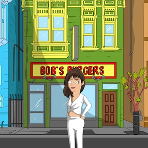Bobs Burgers Portrait | Custom Bobs Burgers | Cartoon Portrait | Custom Couple Portrait | Custom Family Portrait | Anniversary Gift