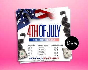 DIY Canva Flyer, Hair Flyer, Appointments Available Flyer, 4th of July flyer, Bundle Deals, Flyer Design, Logo Design, DIY Logo, Wig Flyer