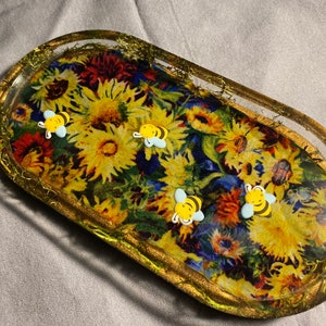 Bee Sunflower Tray