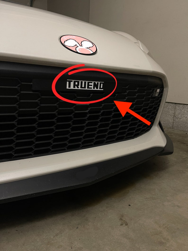 GR86 Trueno Initial D AE86 JDM Inspired Trueno Decal License Plate Delete Decal for 2022 2023 GR86 image 3