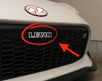 GR86 Initial D AE86 JDM Inspired Levin Decal License Plate Delete Decal  for 2022 2023 GR86